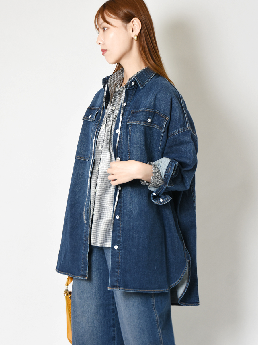 Healthy DENIM オーバーシャツ スタイリング01