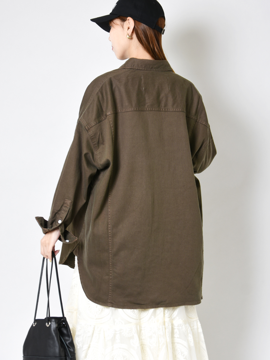 Healthy DENIM オーバーシャツ スタイリング02
